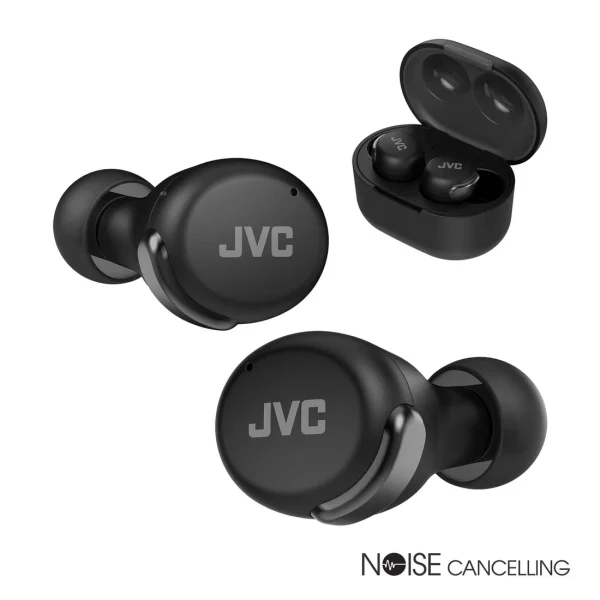 JVC Noise Cancelling Wireless Earbuds | Black | HAA30TB