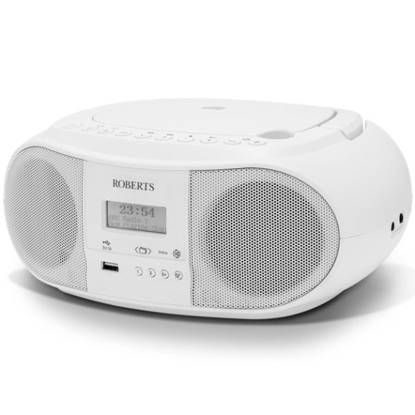 Roberts Zoombox 4 CD Radio Player | White | ZOOMBOX 4