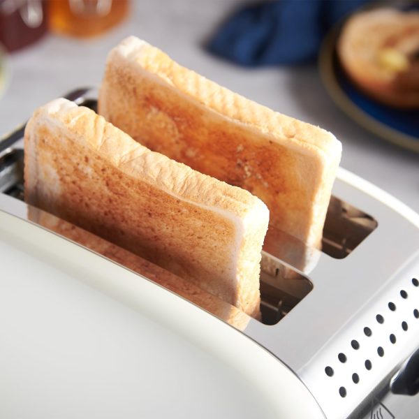 Russell Hobbs Stainless Steel Toaster | 2 Slice | Cream | 26551