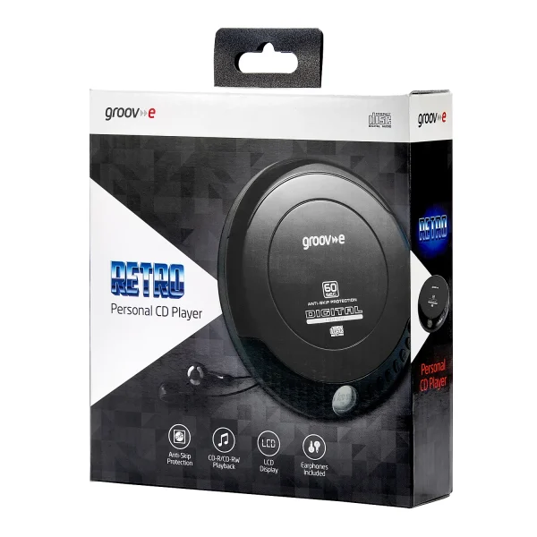 Groov-e Personal CD Discman GVPS110BK 1