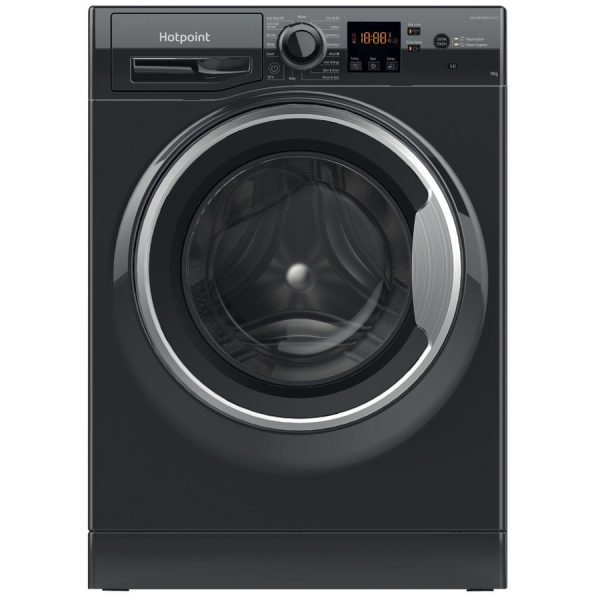 Hotpoint 9KG 1400 Spin Washing Machine | Black | HNR9W64BSIRE