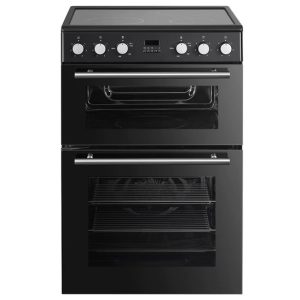 PowerPoint 60CM Twin Cavity Ceramic Cooker Black P06C2MDBL 1