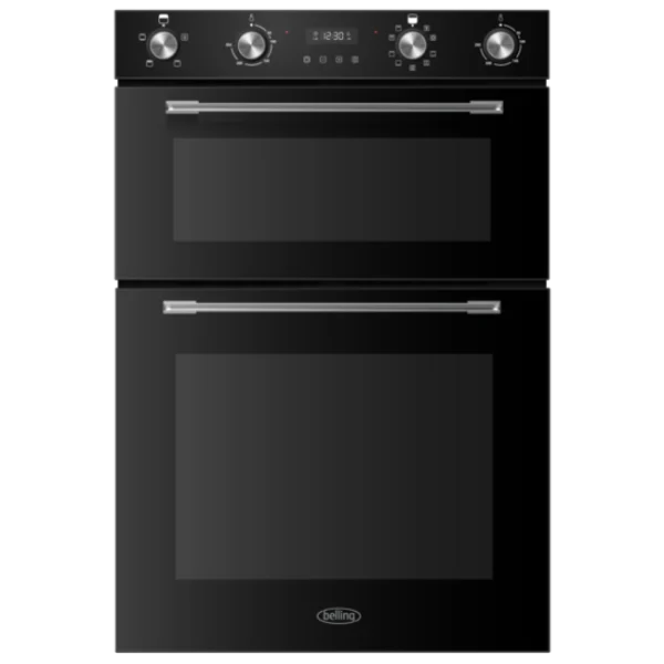 Belling 60cm Electric Cooker | Double Oven | Black | BI904MFBK