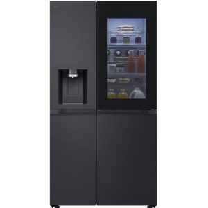 LG InstaView American Style Fridge Freezer | Black | Plumbed | GSXE90EVAD.AEVQLGU