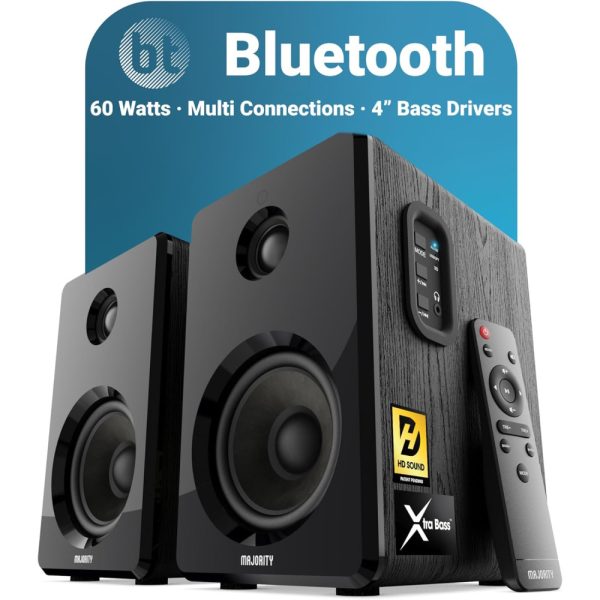 Majority Active Bookshelf Speakers | Bluetooth | 60W | 1000000390