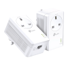 TP Link AV1000 Powerline Kit No WiFi Power Passthrough PA7017PKIT 1