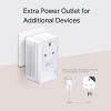 TP Link AV1000 Powerline Kit | No WiFi | Power Passthrough | PA7017PKIT