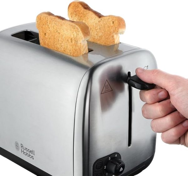 Russell Hobbs Classics Toaster 2 Slice Brushed Steel 24080 1