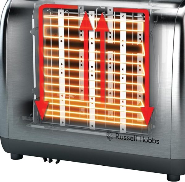 Russell Hobbs Classics Toaster | 2 Slice | Brushed Steel | 24080
