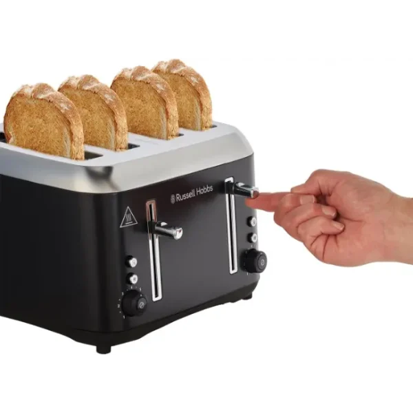 Russell Hobbs Addison Toaster | 4 Slice | Black | 27740