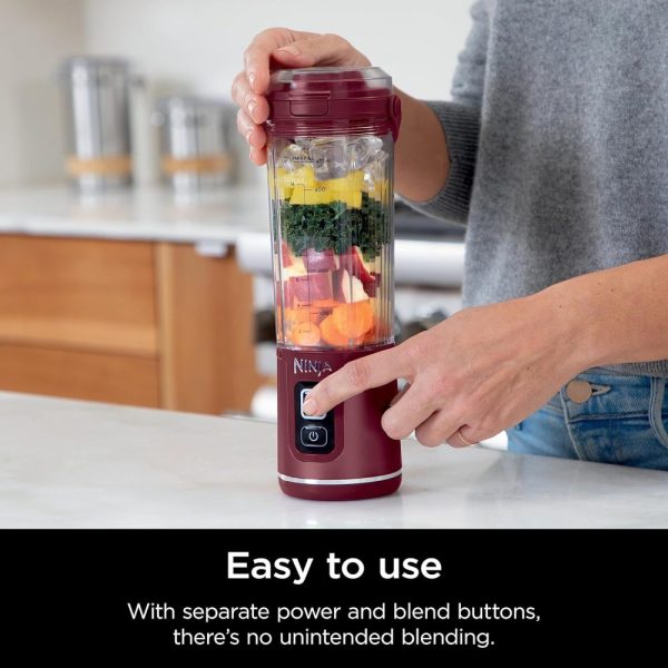Ninja Blast Cordless Portable Blender | Cranberry | BC151UKCR