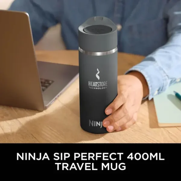 Ninja Perfect Sip Travel Mug 400mL Black DW1603EUUKBK 1