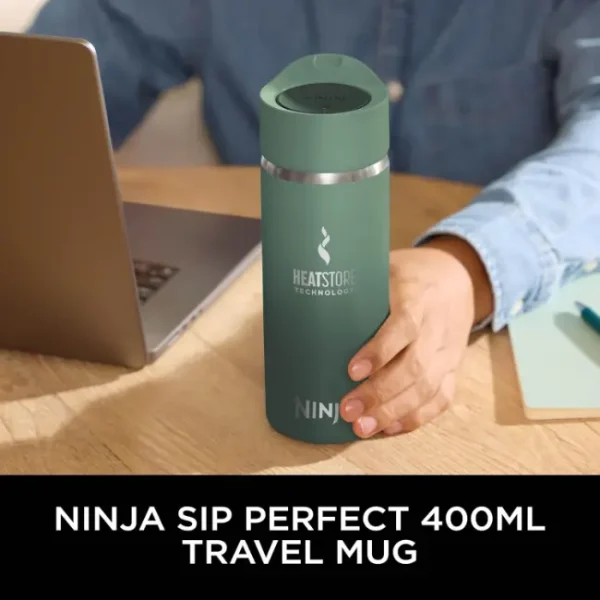Ninja Perfect Sip Travel Mug 400mL Jade DW1603EUUKGN 1