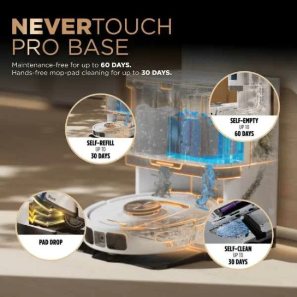 Shark PowerDetect NeverTouch Pro 2-in-1 Robot Vacuum Auto Empty & Fill RV2800ZEUKWH 1