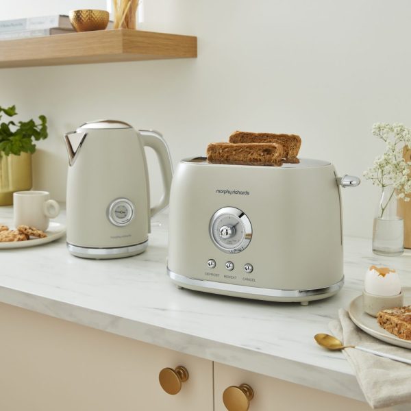 Morphy Richards Colours Boutique Toaster | 2 Slice | Porcini Mushroom | 980600