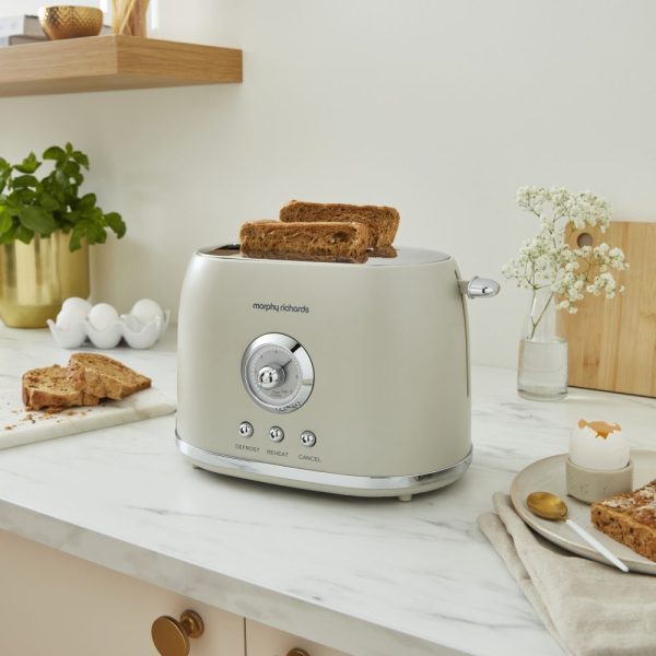 Morphy Richards Colours Boutique Toaster | 2 Slice | Porcini Mushroom | 980600