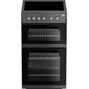 Beko 50cm Electric Cooker | Ceramic Hob | Twin Cavity | Anthracite | KDVC563AW