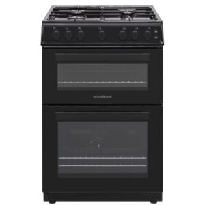 Nordmende 60cm Gas Cooker | Double Oven | Black | CTG62LPGBK 1