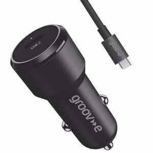Groove 30W Car Charger with USB-C Cable | GVMA125BK 1
