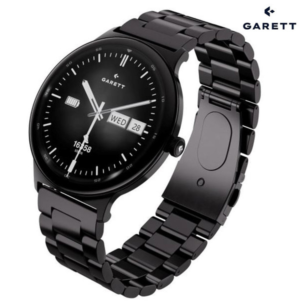 Garett Quantam Black Smartwatch | Quantum Black Steel 1