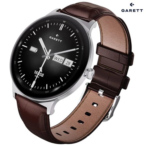 Garett Quantam Silver Smartwatch | Quantum Silver Steel