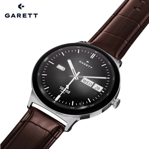 Garett Quantam Silver Smartwatch | Quantum Silver Steel