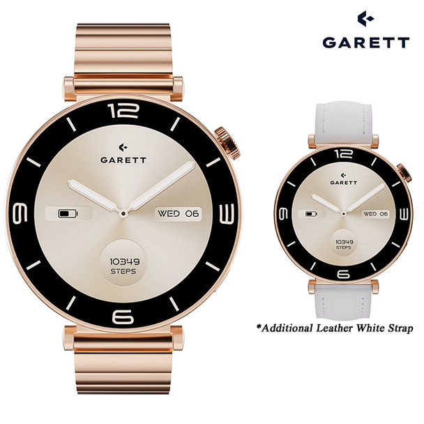 Garett Rose Gold Smartwatch | ROSE GOLD STEEL