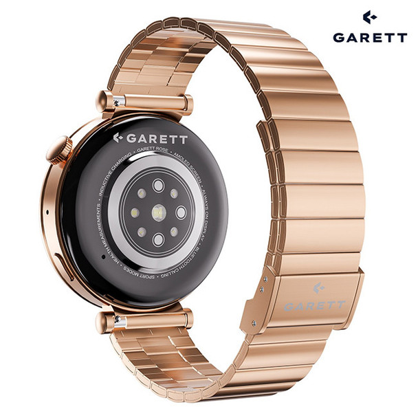 Garett Rose Gold Smartwatch | ROSE GOLD STEEL