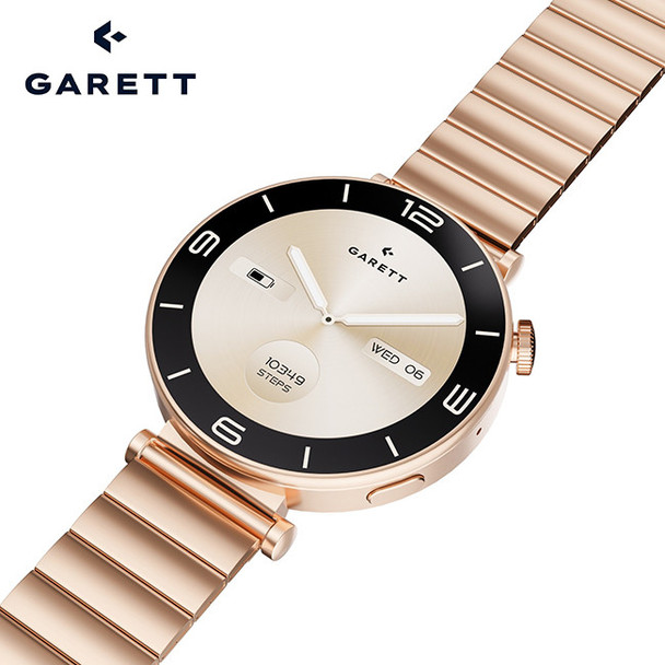 Garett Rose Gold Smartwatch | ROSE GOLD STEEL