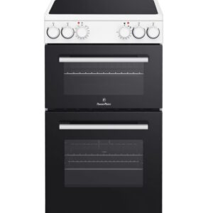 PowerPoint 50cm Double Oven Cooker | Ceramic Hob | P05C2AW 1